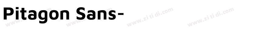 Pitagon Sans字体转换